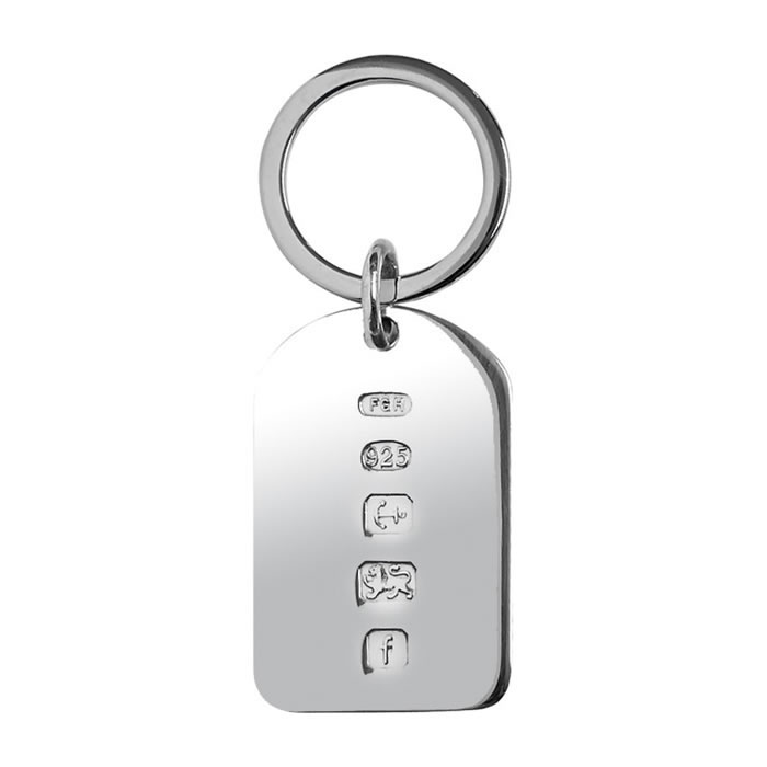 Pure silver deals key chains