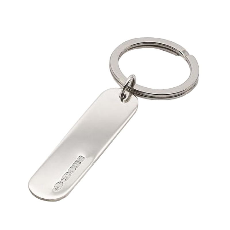 Long Sterling Silver Keyring | The Silver Place