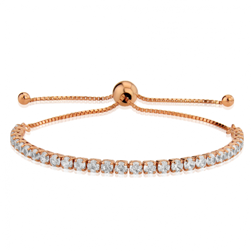 Rose gold slider bracelet on sale