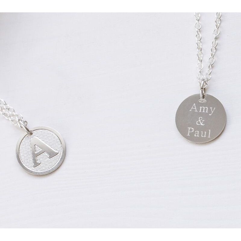 FOCALOOK Initial Pendant Necklace for Women Men Silver Dog Tag Letter B  Capital Alphabet Necklace - Walmart.com