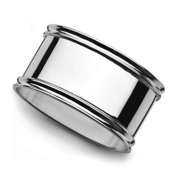 Sterling silver on sale napkin rings engraved
